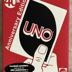 UNO Sealed NEW 40th Anniversary Edition