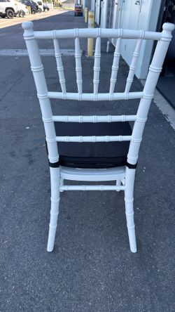 White Chavari Wood Chairs