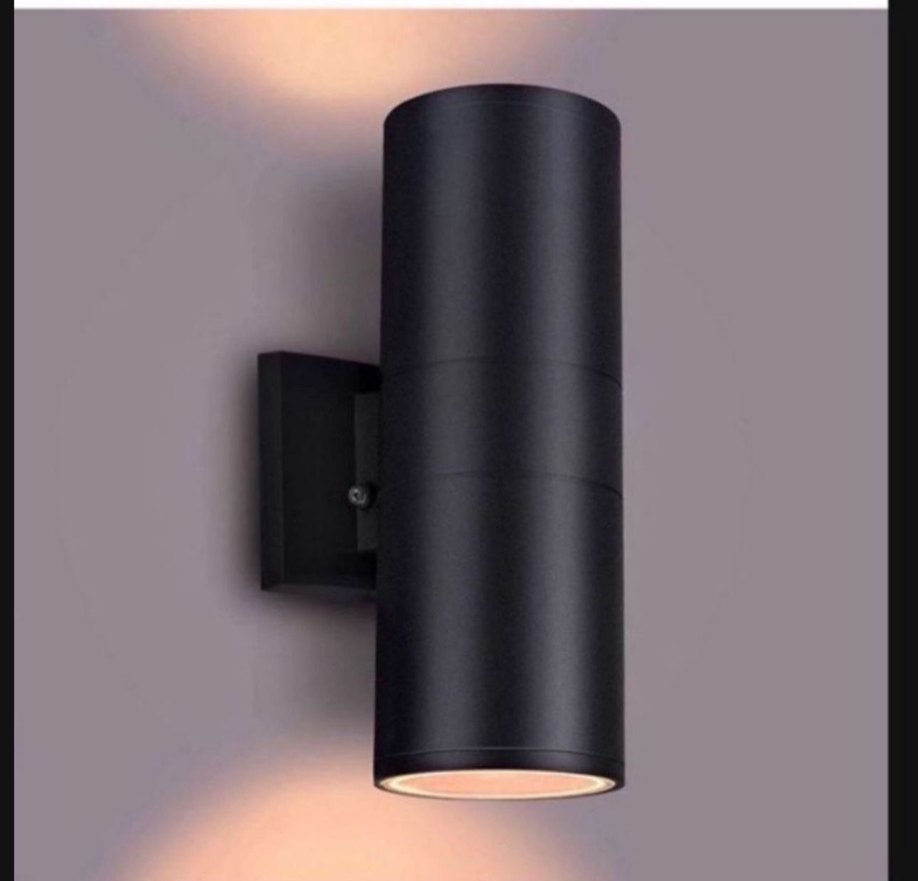 Dusk to Dawn Outdoor Lighting, Up and Down Lights Outdoor Wall Sconce - 2 Light Lamps Included,Exterior Light Fixture Outdoor Wall Lights for Patio,Po