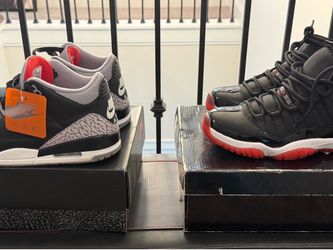 Air Jordan Retro 3&11 sz 9.5/10