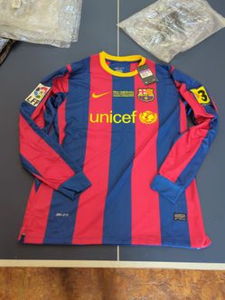 Messi 2010/2011 Retro Barca Home Jersey 10# Long Sleeve