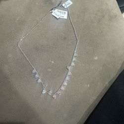 Disney sterling silver cubic zirconia necklace 