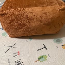 Velvet pouf ottoman