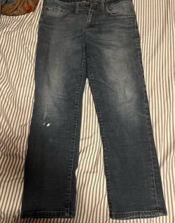 Men's Dark Wash Straight Leg Jeans