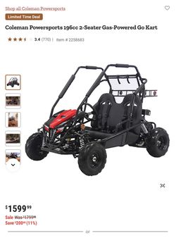 GoCart Dual Seater GK200 great condition Garaged