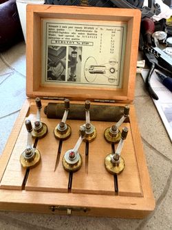 Bergeon 2729 main spring winders. Set of seven.