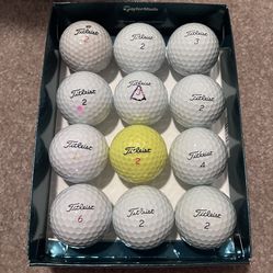 1 Dozen Of Titleist Golf Balls (6 Pro V1’s)
