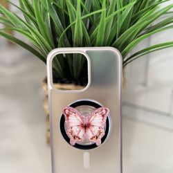 Pink Butterfly Popsocket 