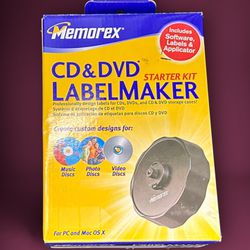 Memorex CD & DVD Label Maker Starter Kit,