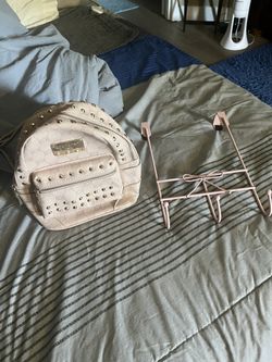 Great Moving Deal Get Both Pink New Bebe Mini Backpack And Pink Wall Hanger Great Deal 