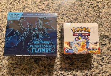 Pokemon Phantasmal Flames ETB  / Surging Sparks Booster Box (FS/FT)