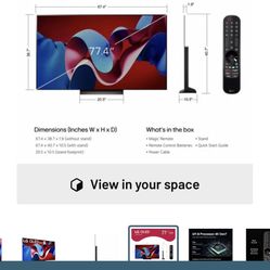 Lg  Evo 77inch OLED AI *NEW