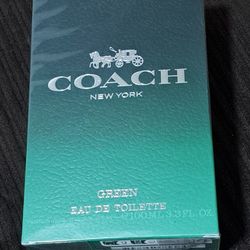 NEW & SEALED  " COACH GREEN MEN'S 3.3 OZ SPRAY 40$