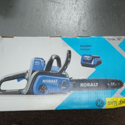 Kobalt 12" 40v Cordless Chainsaw, Includes Battery & Charger