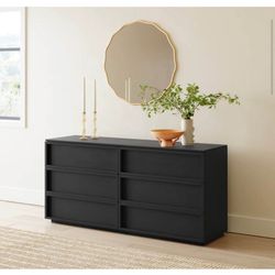 New Joss & Main Hudson 63” 6-Drawer Dresser – Black – Retail $2,199 – Delivery Available