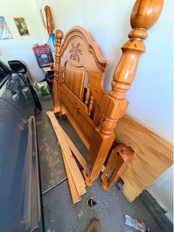 Queen size frame and mattress