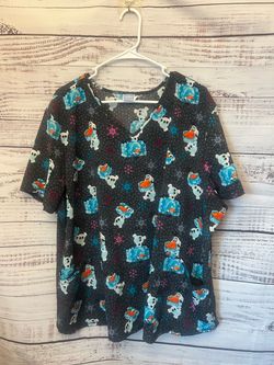 Disney Frozen Olaf scrub top size 3XL
