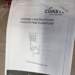 2, Coaster  Espresso Counter-Height Stools.  $60 Each