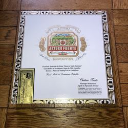 Empty Arturo Fuente Cigar Wood Box (9.5” X 9-3/4” X 1.5”) New- Open Box