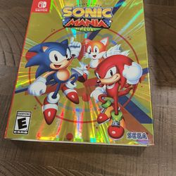 Nintendo Switch Sonic Mania Plus Switch COMPLETE CIB (case, game, art book, sleeve)