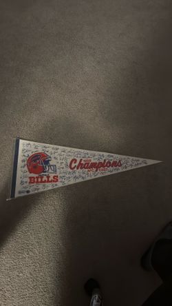 Rare Buffalo Bills 1988 Champions Pennant 