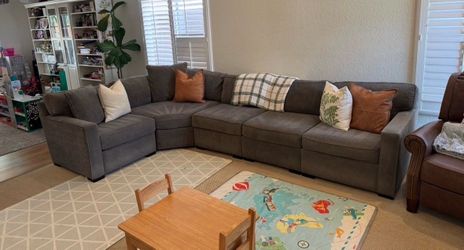 Macy’s Radley 5 piece sectional couch sofa