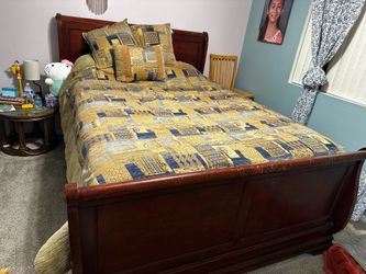 Queen Bed and Mattress $50 OBO