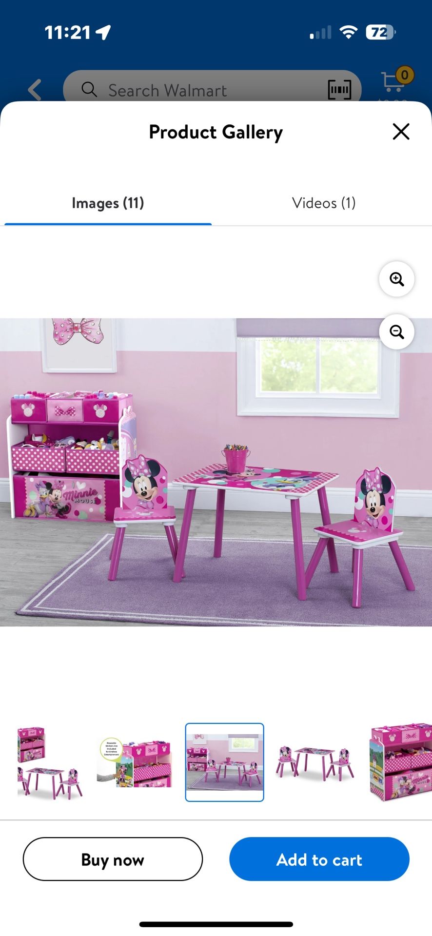 Children’s Minnie Mouse Chairs And table set