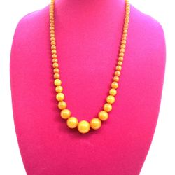 Vintage Butterscotch Bakelite Necklace BK10 