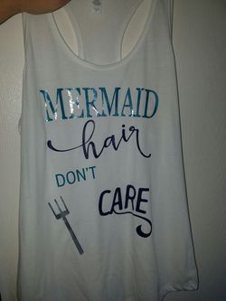 Mermaid hair don't care tank