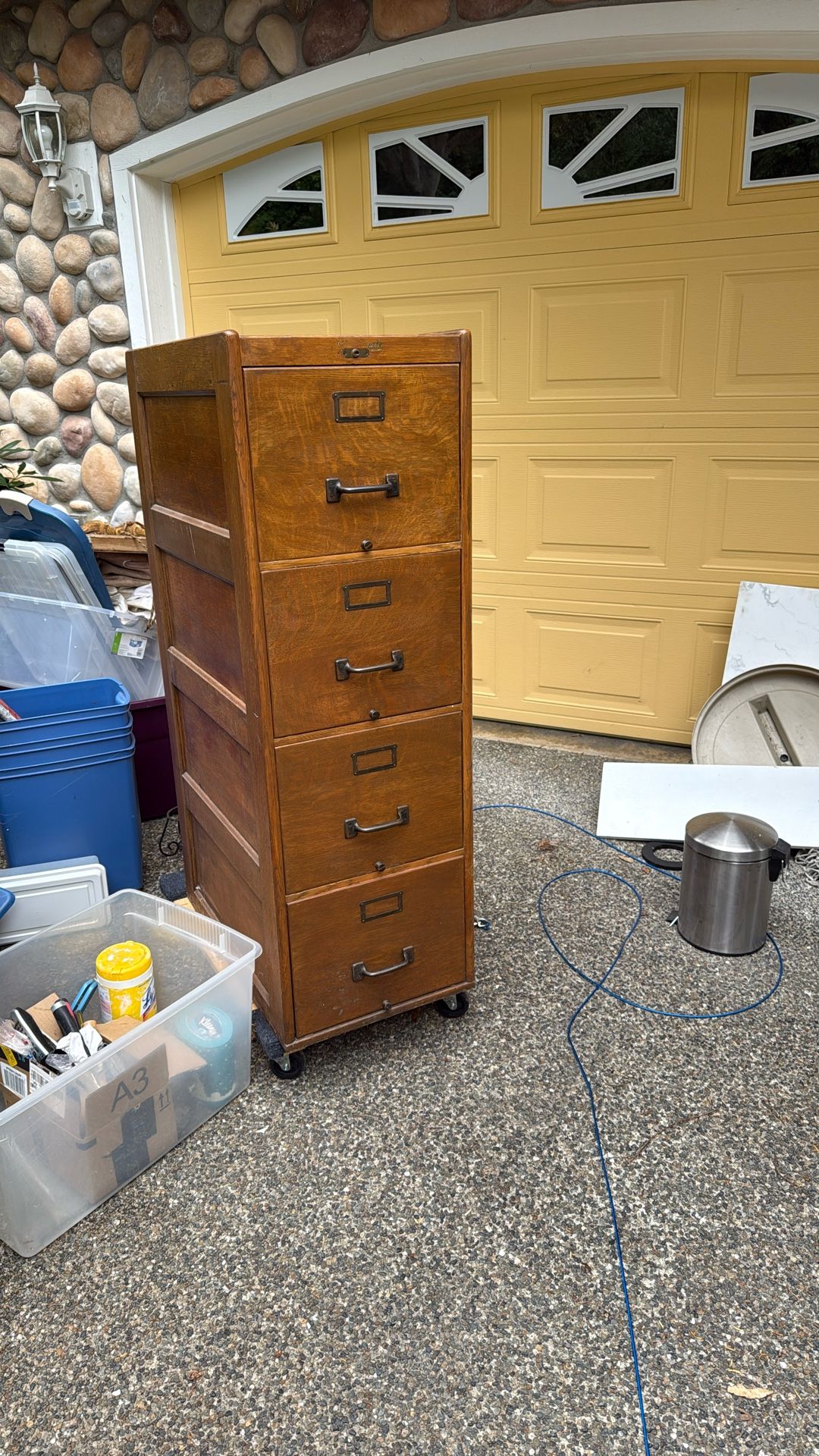 Wood File Cabinet