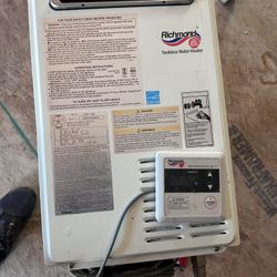 Gas Tankless hot water heater  120 Volt with control box