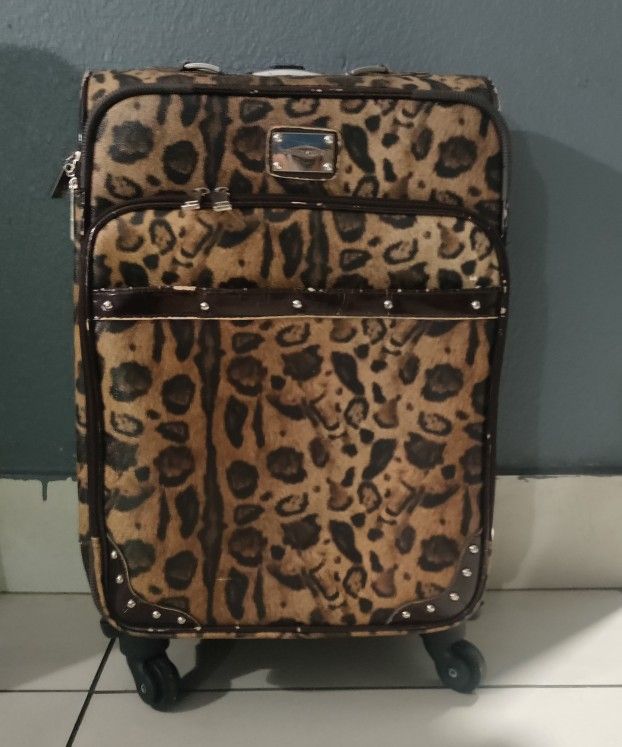 Animal Print Suitcase