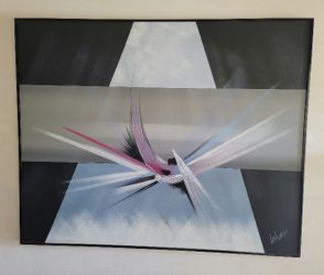 Vintage Lee Reynolds Large (6ft X 5ft) Abstract Painting 