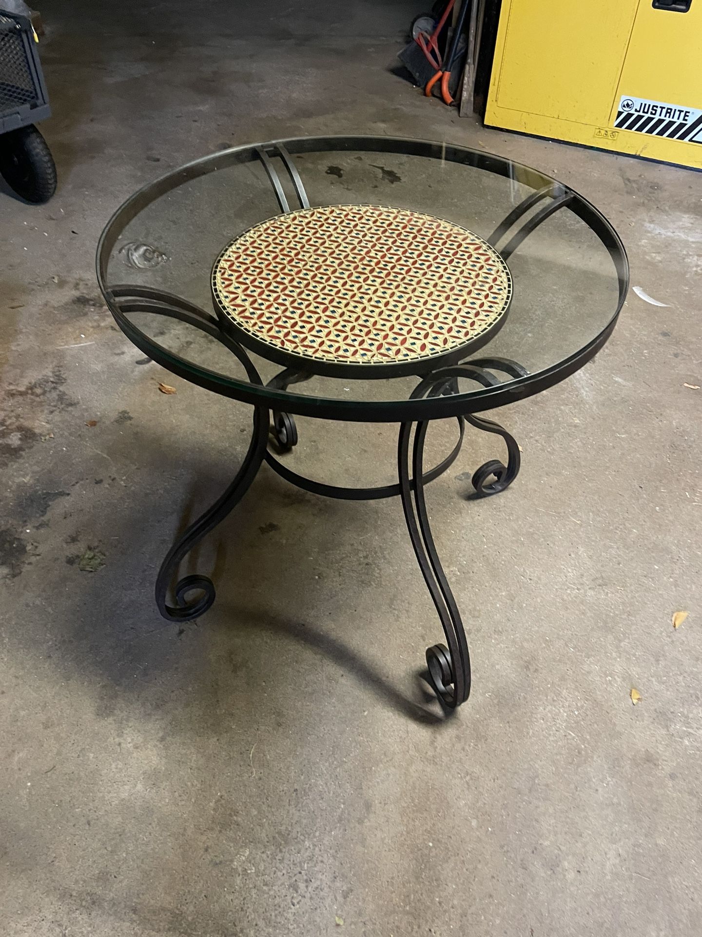 Round Metal Table