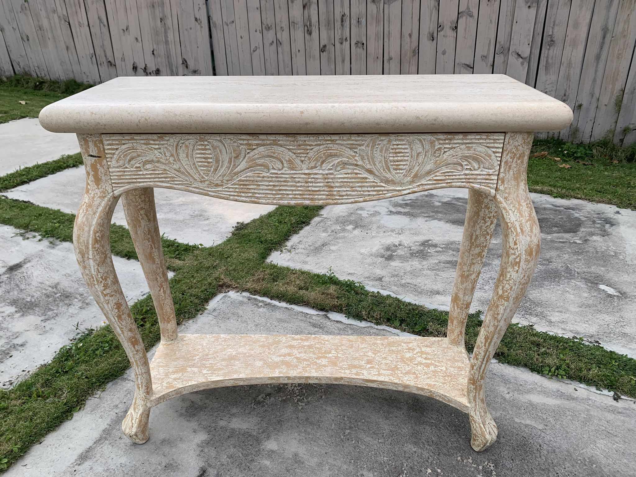 Marble Top Console/Foyer Table 