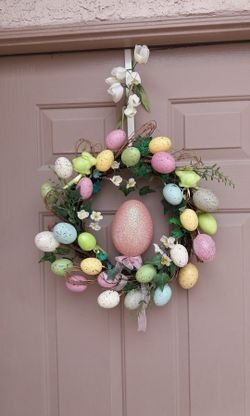 Easter Egg Wreath By Amor Couture