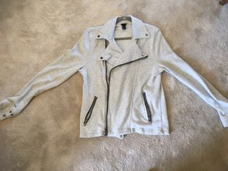 Grey side zip jacket