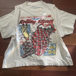 Cropped Rolling Stones Shirt 