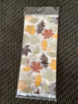 16 Fall Leaves Treat Bags with Twisters