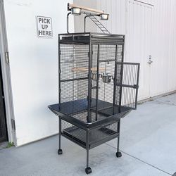 (Brand New) $130 Large 61” Parrot Bird Cages with Rolling Stand for Cockatiels Parrot Parakeet Lovebird Finch 