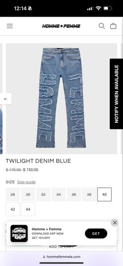 brand new homme femme jeans