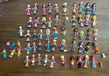 Lego minifigures friends lot