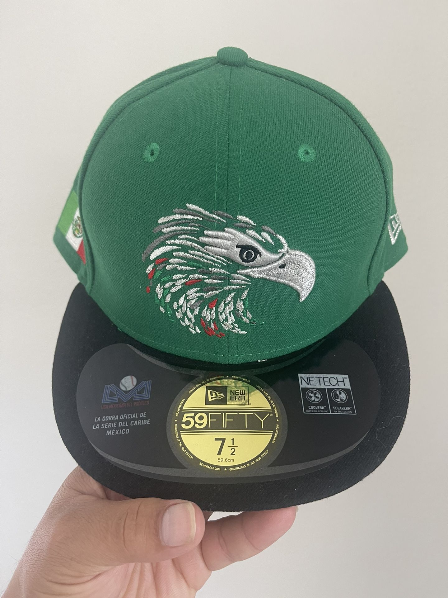 New Era Mexico Fitted Hat 7 1/2 2015 Serie Del Caribe Puerto Rico Beisbol Green
