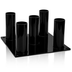 Tebery Barbell Floor Stand Holder - 5 Bar Vertical Storage Rack