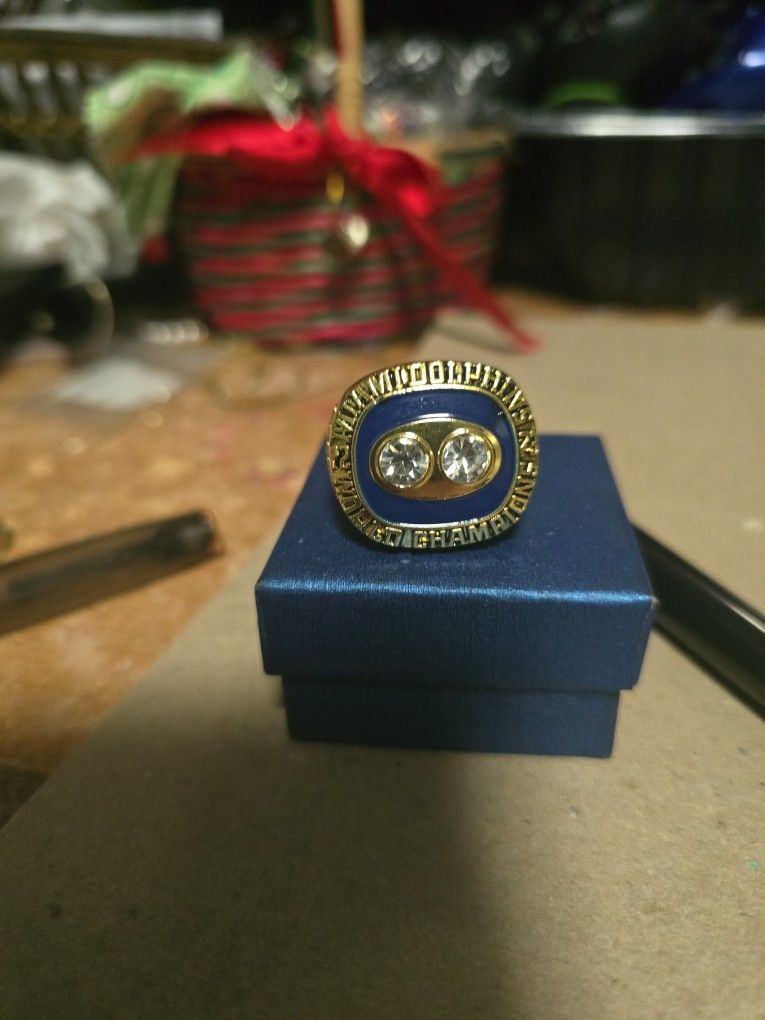 Miami Dolphins Championship Ring Size 11 Stainless Stainless Larry Csonka On The Side