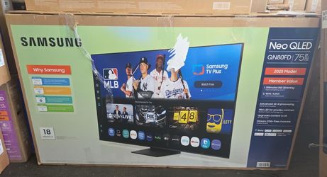 75QN80F 75” Samsung smart Neo Qled hdr 4k TV