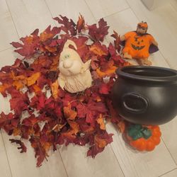 Assorted Vintage Halloween Decorations; Russ, Applause, UNION 