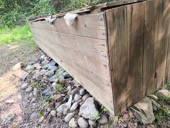 Old/Vintage Giant Wood Box with Latches