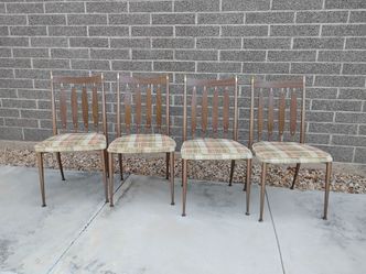 Mcm chromecraft style set of 4 dinning chairs